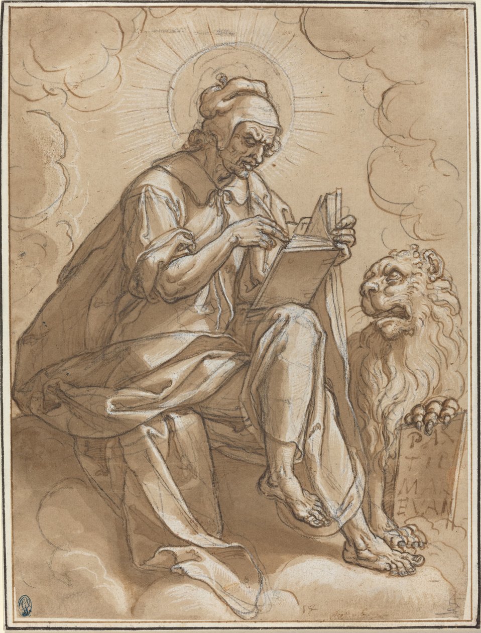 São Marcos Evangelista de Peter Candid after Heinrich Aldegrever after Georg Pencz