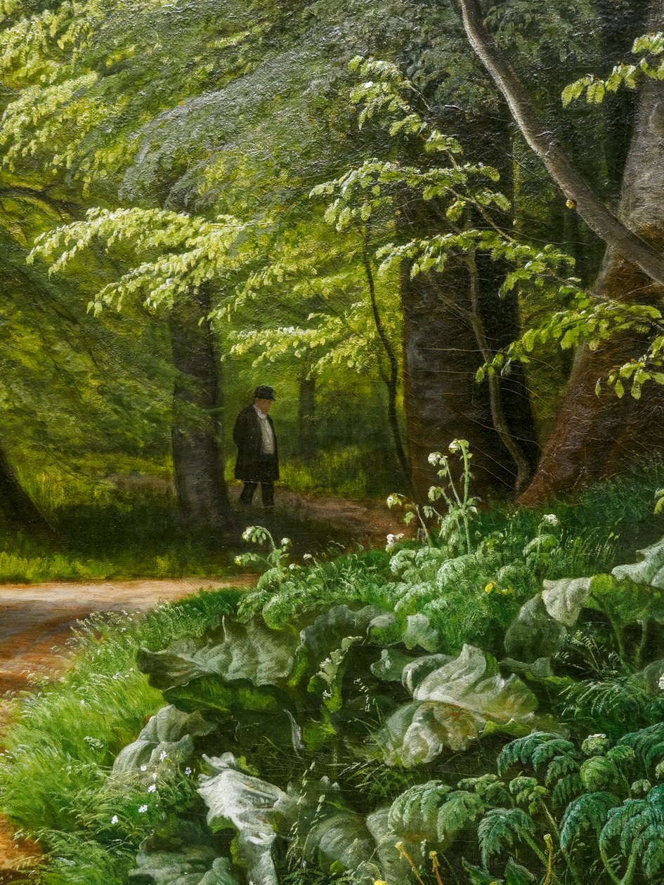 Um bosque de faias em maio, perto de Iselingen Manor de Peter Christian Skovgaard