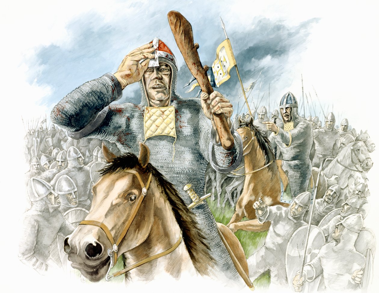 Batalha de Hastings, 1066, c1990-2010 de Peter Dunn