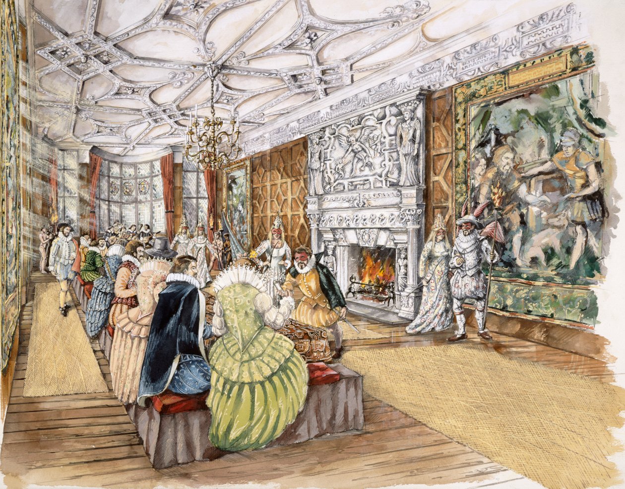 Castelo de Berry Pomeroy, c1600, c1990-2010 de Peter Dunn