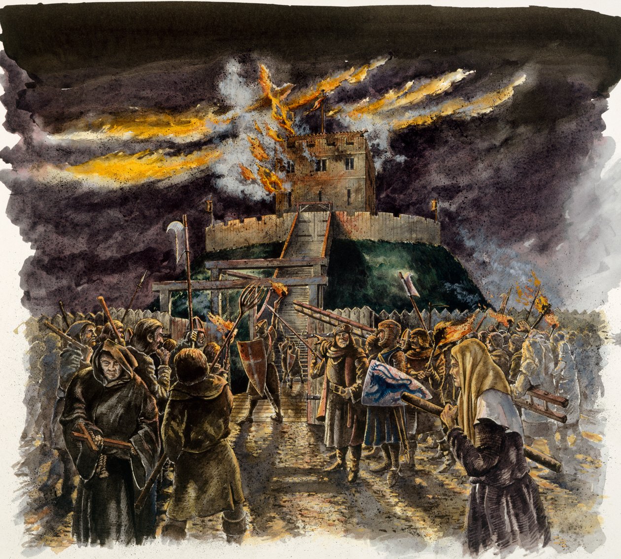 Torre de Clifford, 1190, c1990-2010. de Peter Dunn