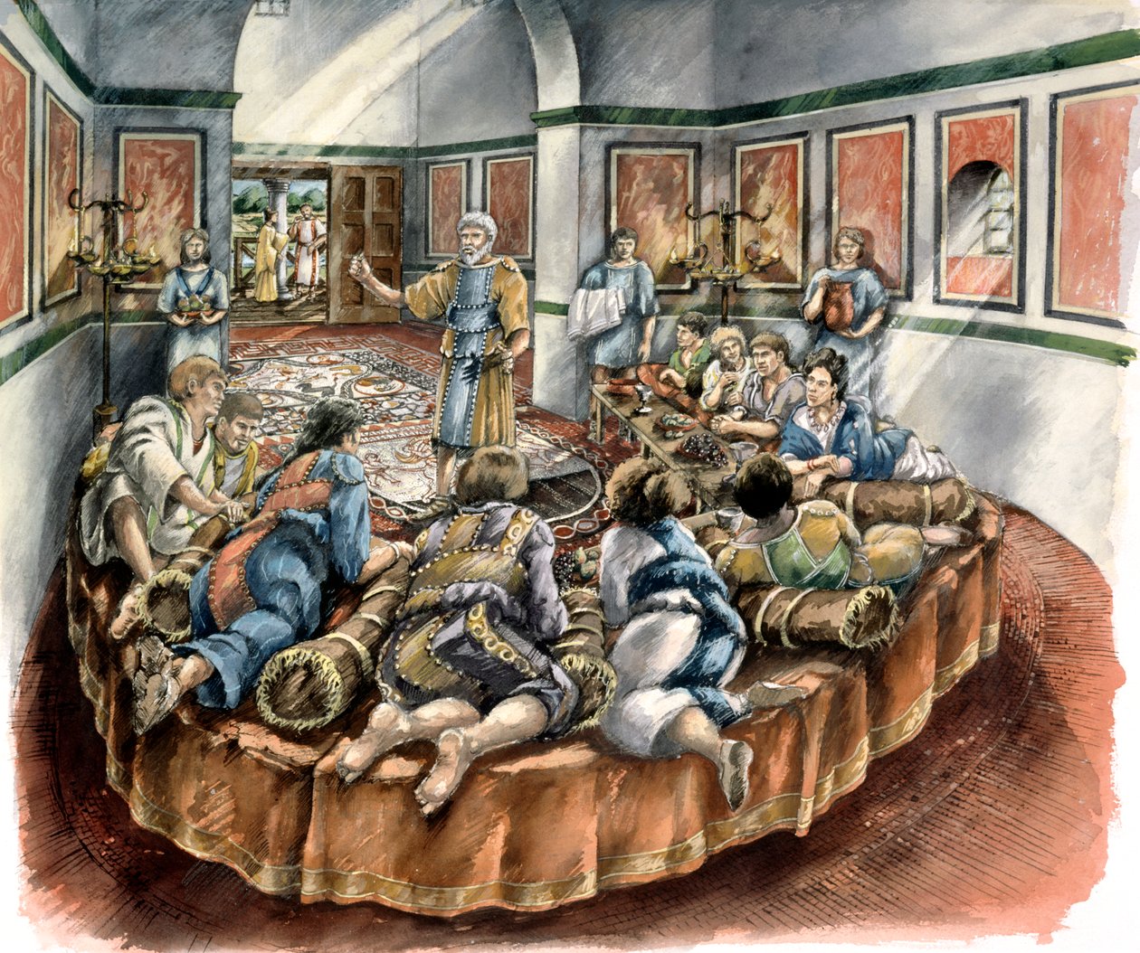 Lullingstone Roman Villa, século 4, c1990-2010 de Peter Dunn