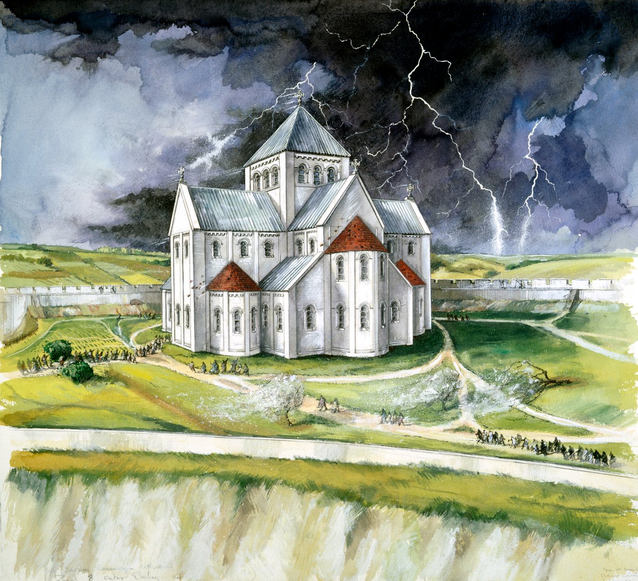 Velho Sarum, 1092, c1990-2010 de Peter Dunn