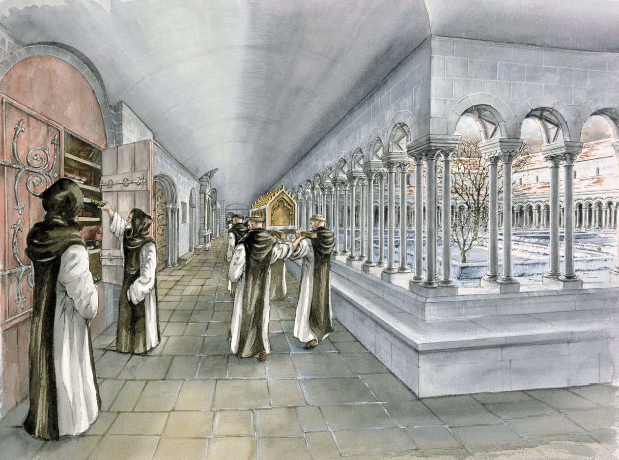 Abadia de Rievaulx, século 13, c1990-2010 de Peter Dunn