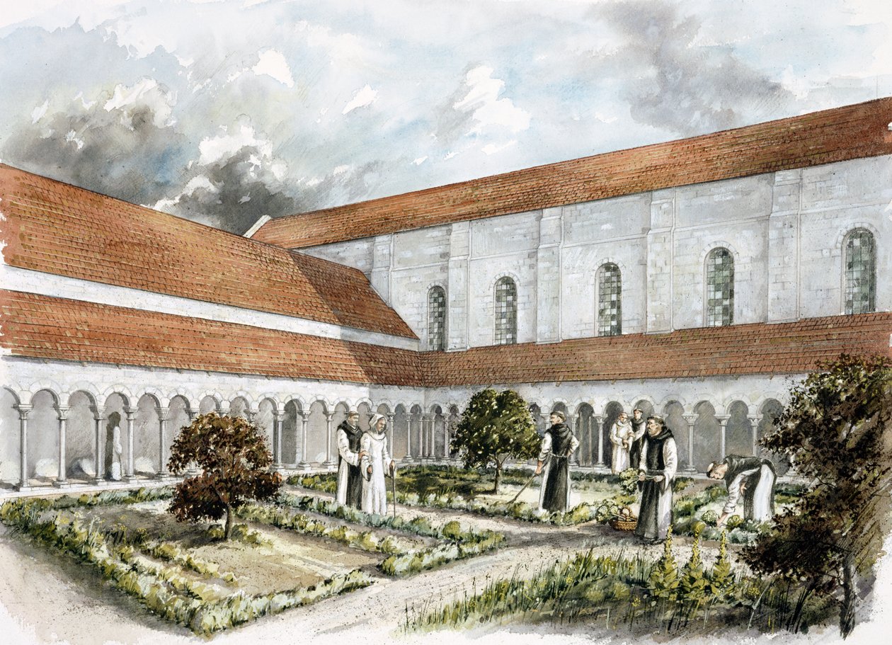 Abadia de Rievaulx, meados do século XIII, c1990-2010 de Peter Dunn