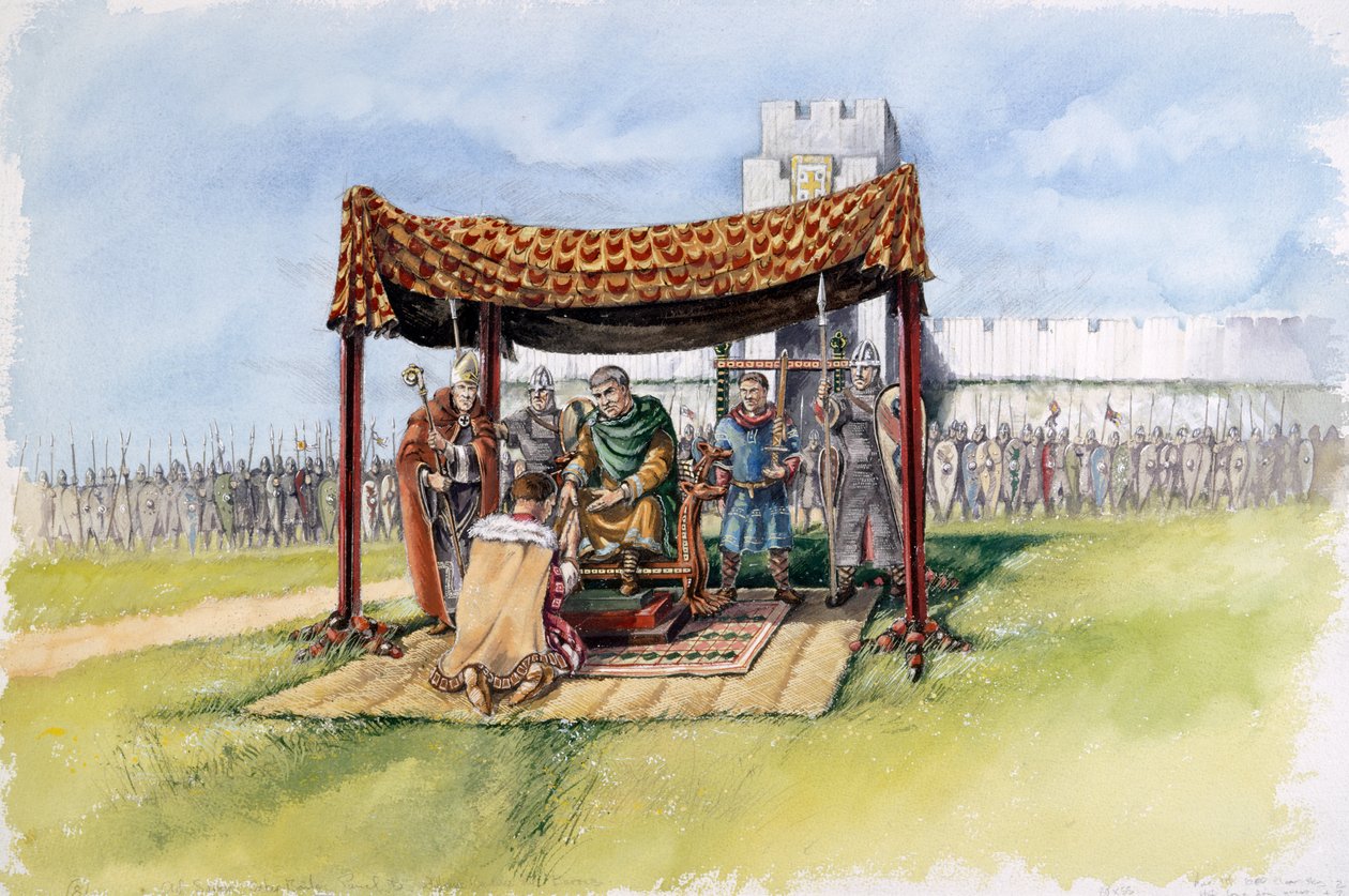 William, o Conquistador em Old Sarum, 1086, c1990-2010 de Peter Dunn