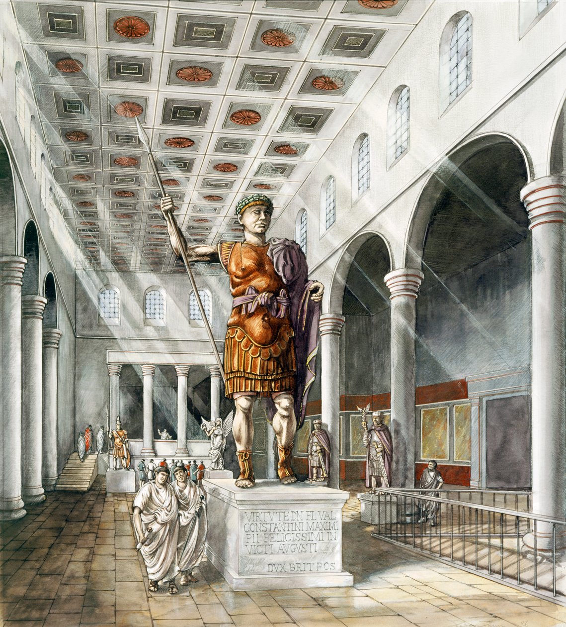 Basílica Romana de York, século III, c1990-2010 de Peter Dunn