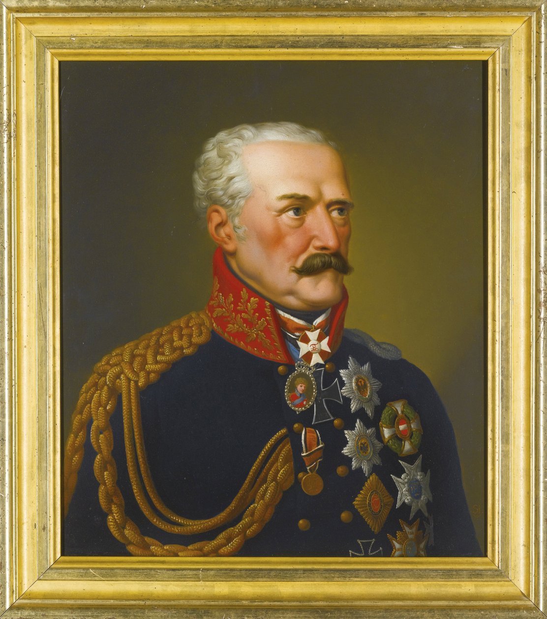 Gebhard Leberecht von Blucher, príncipe de Wahlstatt - Retrato de Gebhard Leberecht von Bluecher, príncipe de Wahlstatt (1742-1819) par Stroehling, Eduard (1768-1826), - Óleo sobre cobre, 36,5x31,5 - Colecção Privada de Peter Eduard Stroehling
