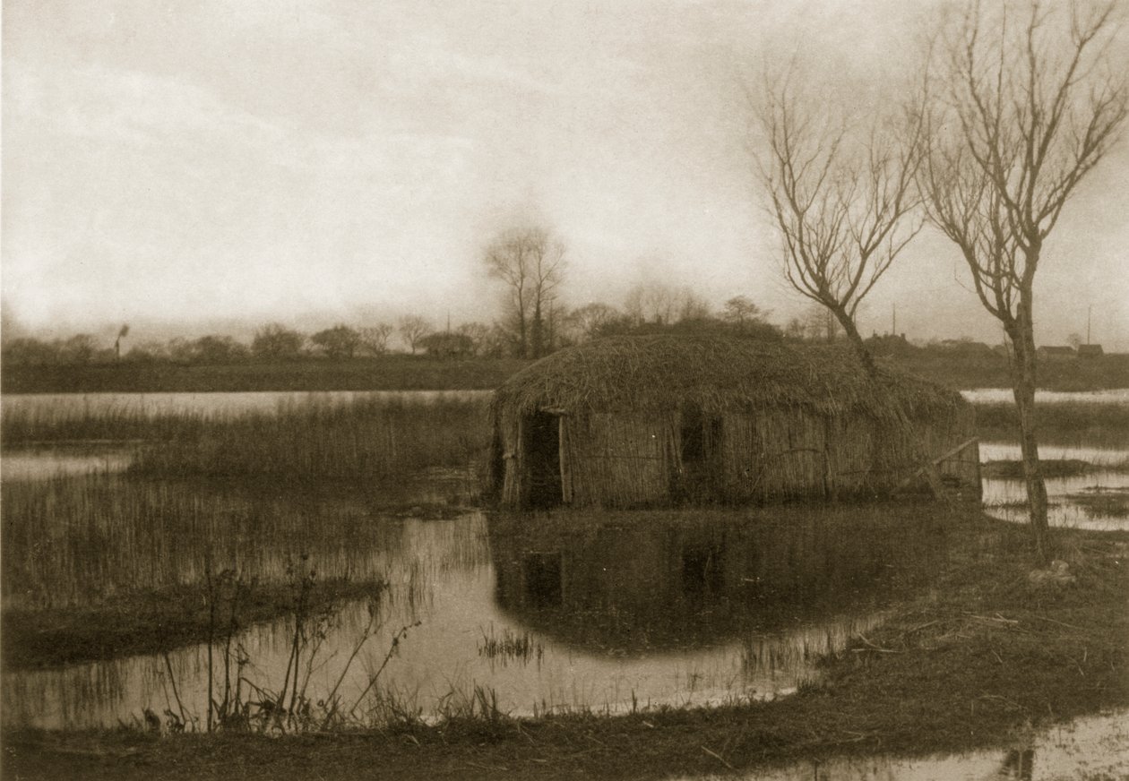 Um Reed Boat Home, Vida e Paisagem no Norfolk Broads, c.1886 de Peter Emerson und Thomas Goodall