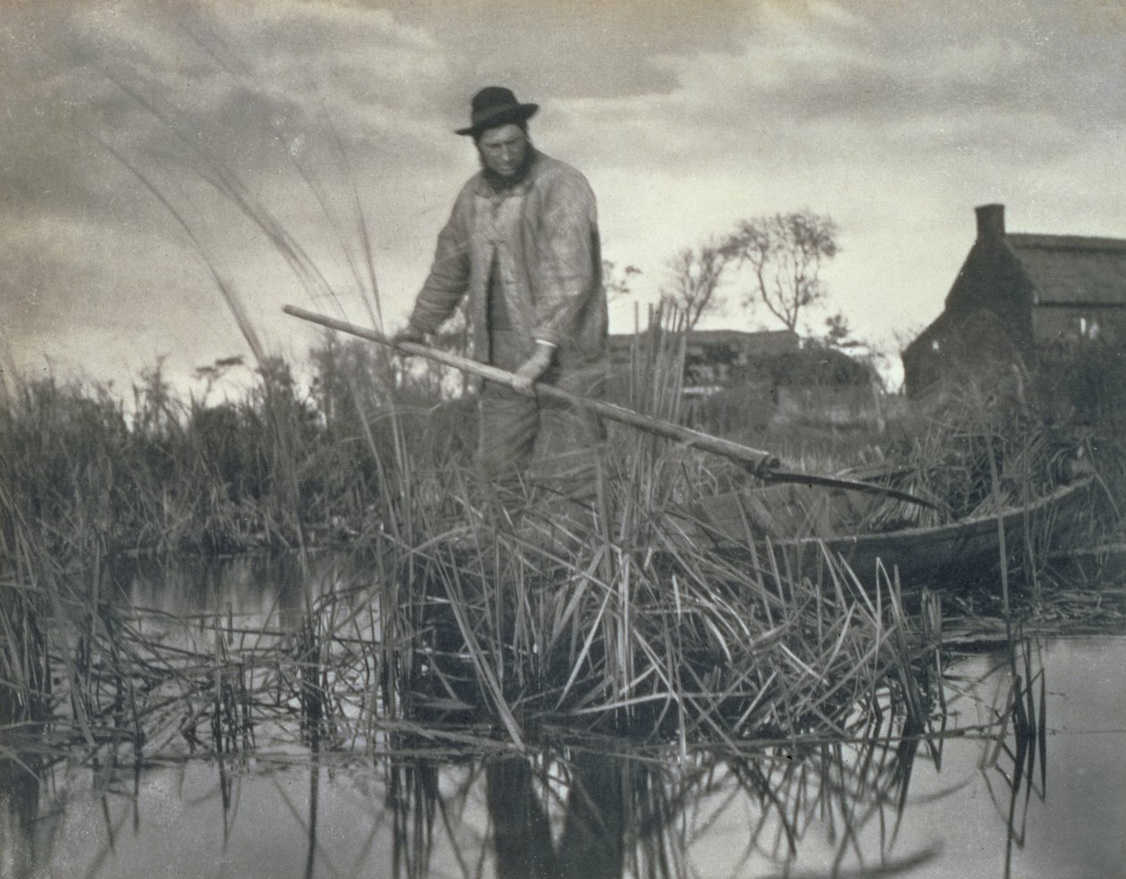 Chegando em casa dos pântanos, vida e paisagem na Broads Norfolk, 1886 de Peter Emerson und Thomas Goodall