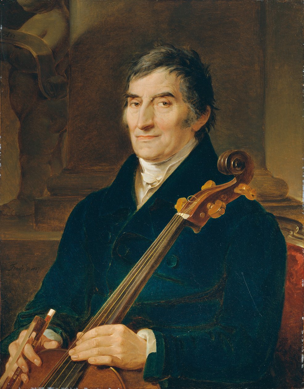 O violoncelista Franz Wödl de Peter Fendi