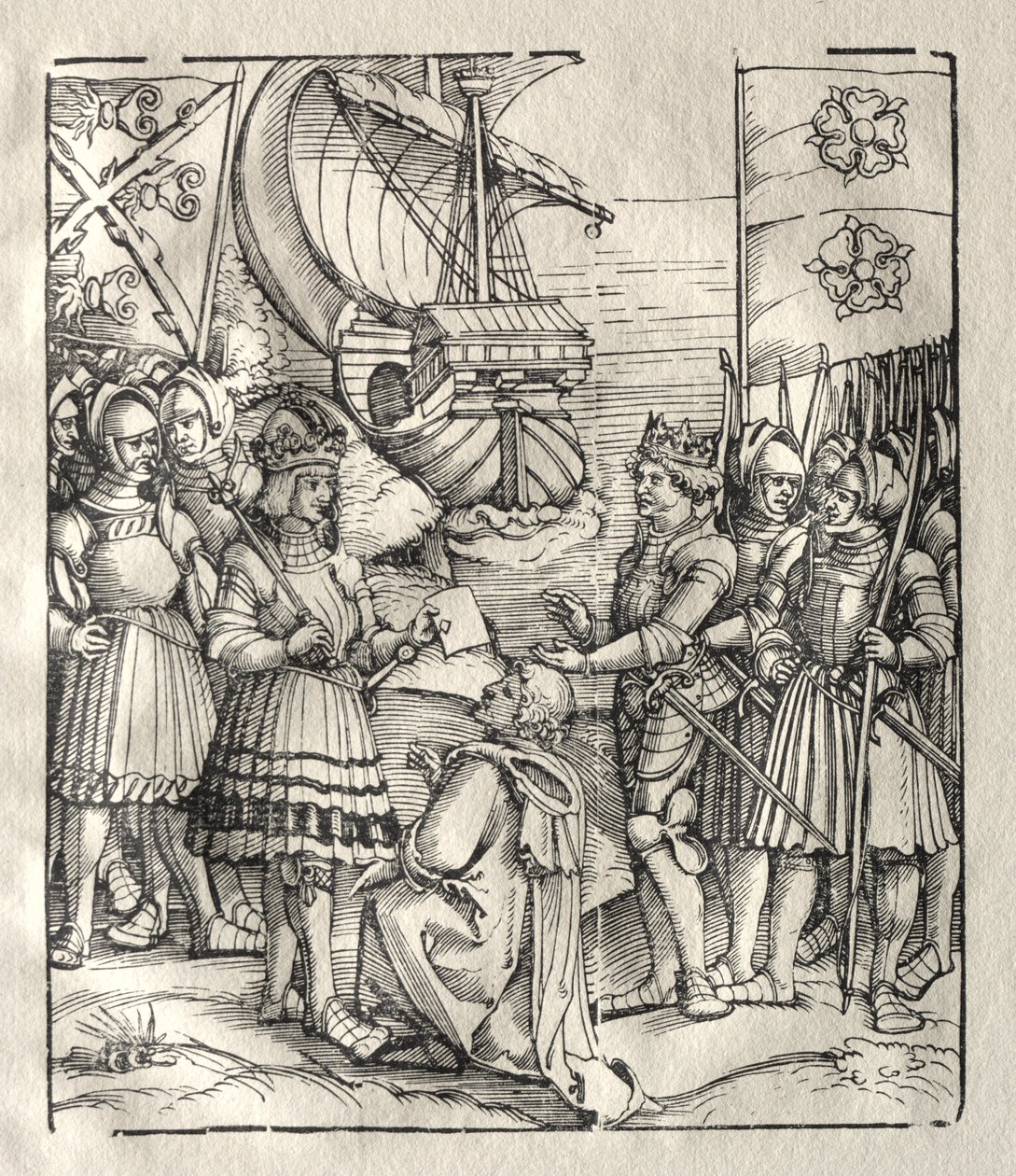 Maximiliano faz as pazes com Henrique VII. de Peter Flötner