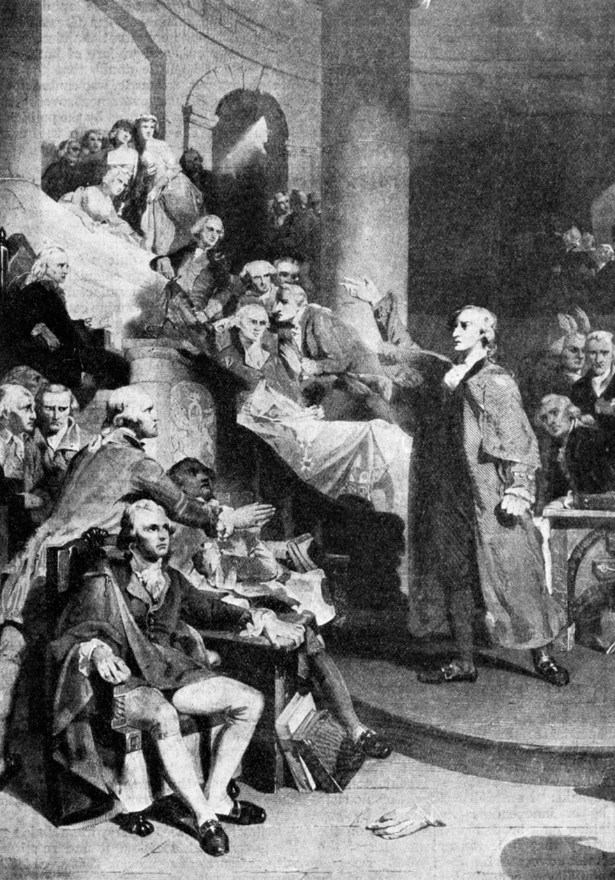 Patrick Henry 1736-1799, revolucionário americano, 1775 1935. de Peter Frederick Rothermel