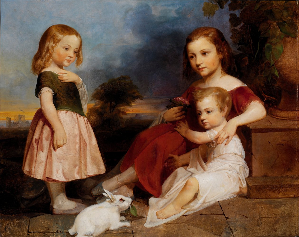 Retrato das crianças Downer de Peter Frederick Rothermel