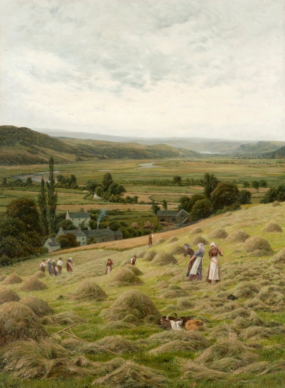 Vale of Llanrest (óleo sobre tela) de Peter Ghent