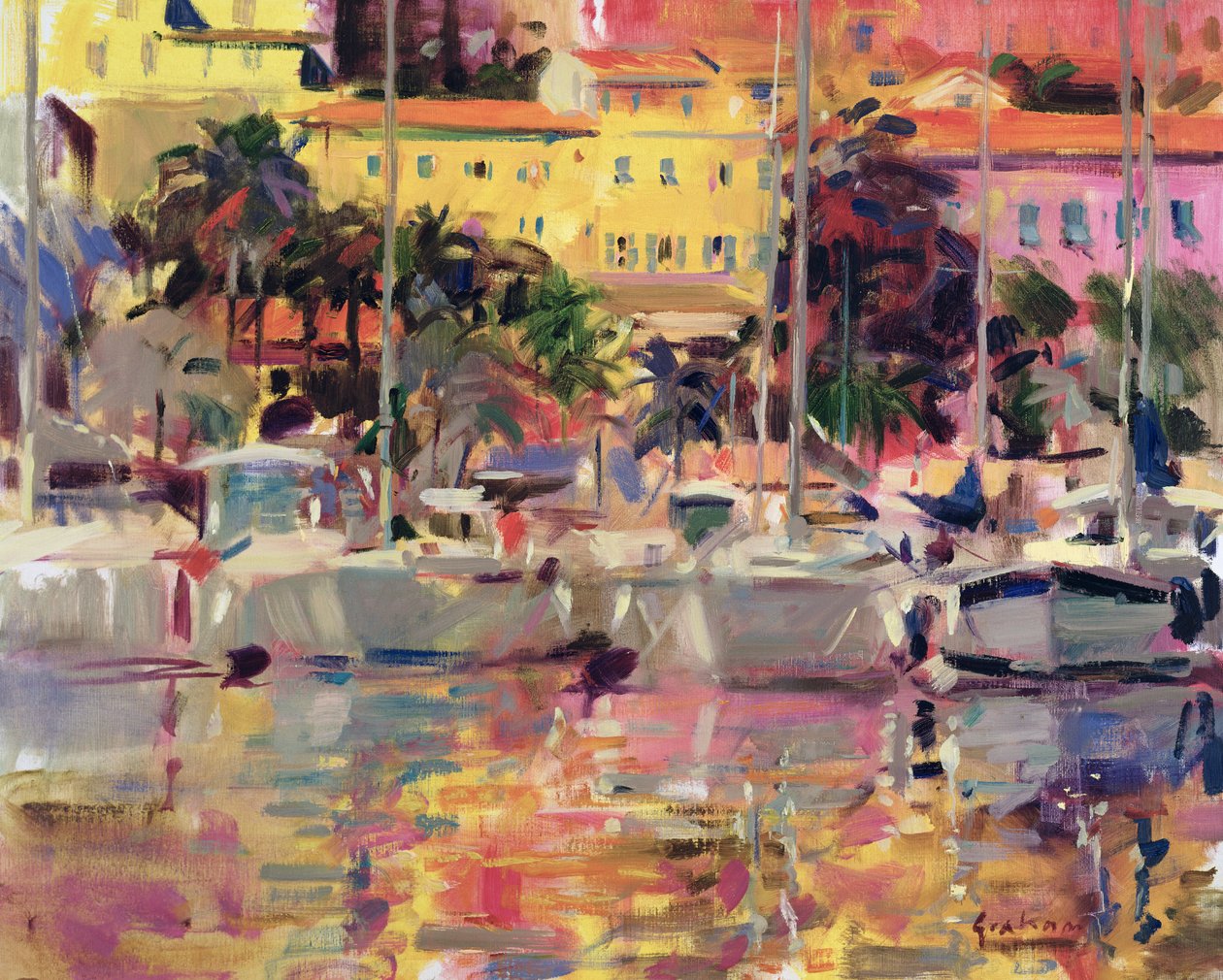 Golden Harbor Vista de Peter Graham (Contemporary)