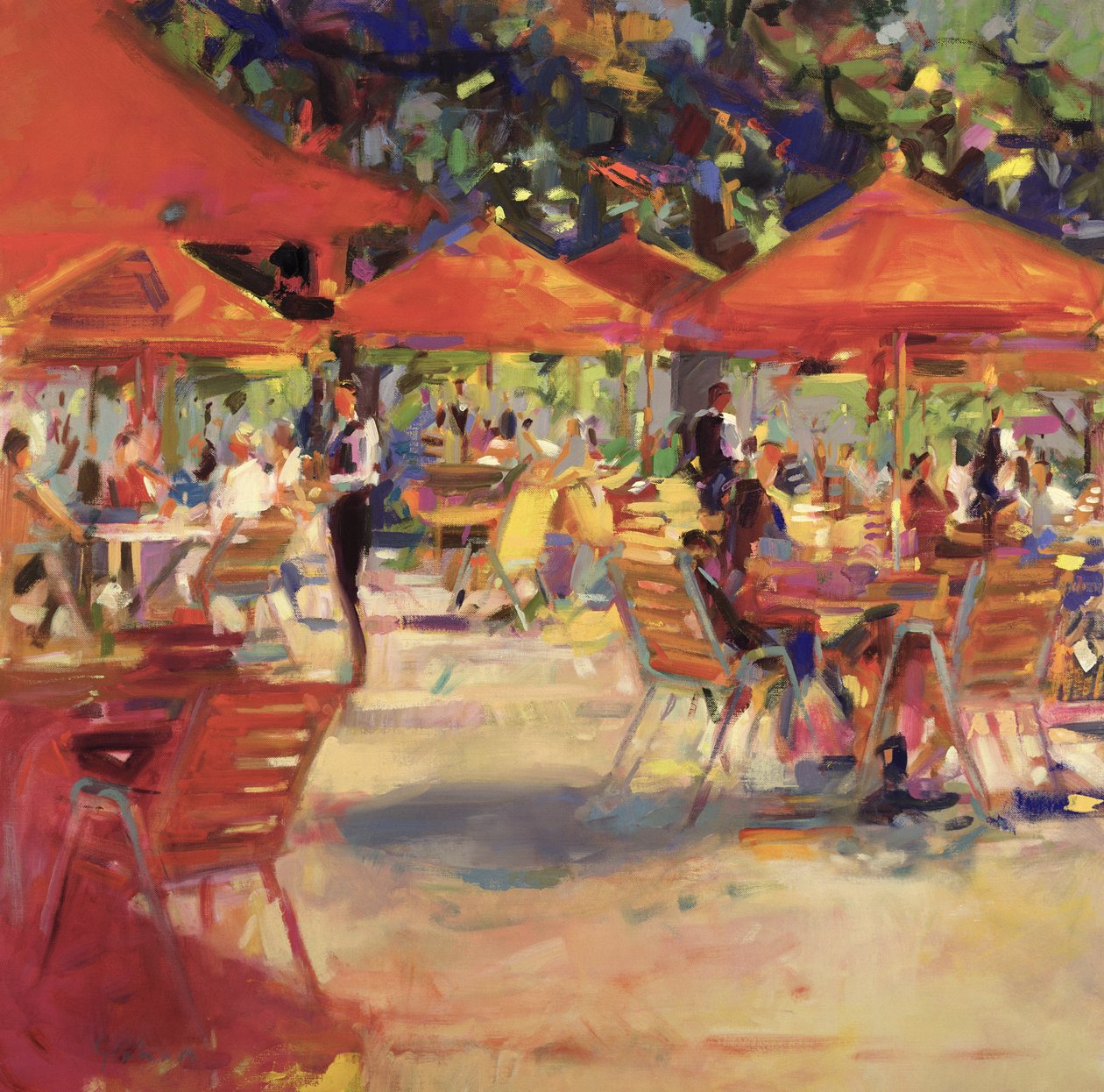 Le Cafe du Jardin de Peter Graham (Contemporary)