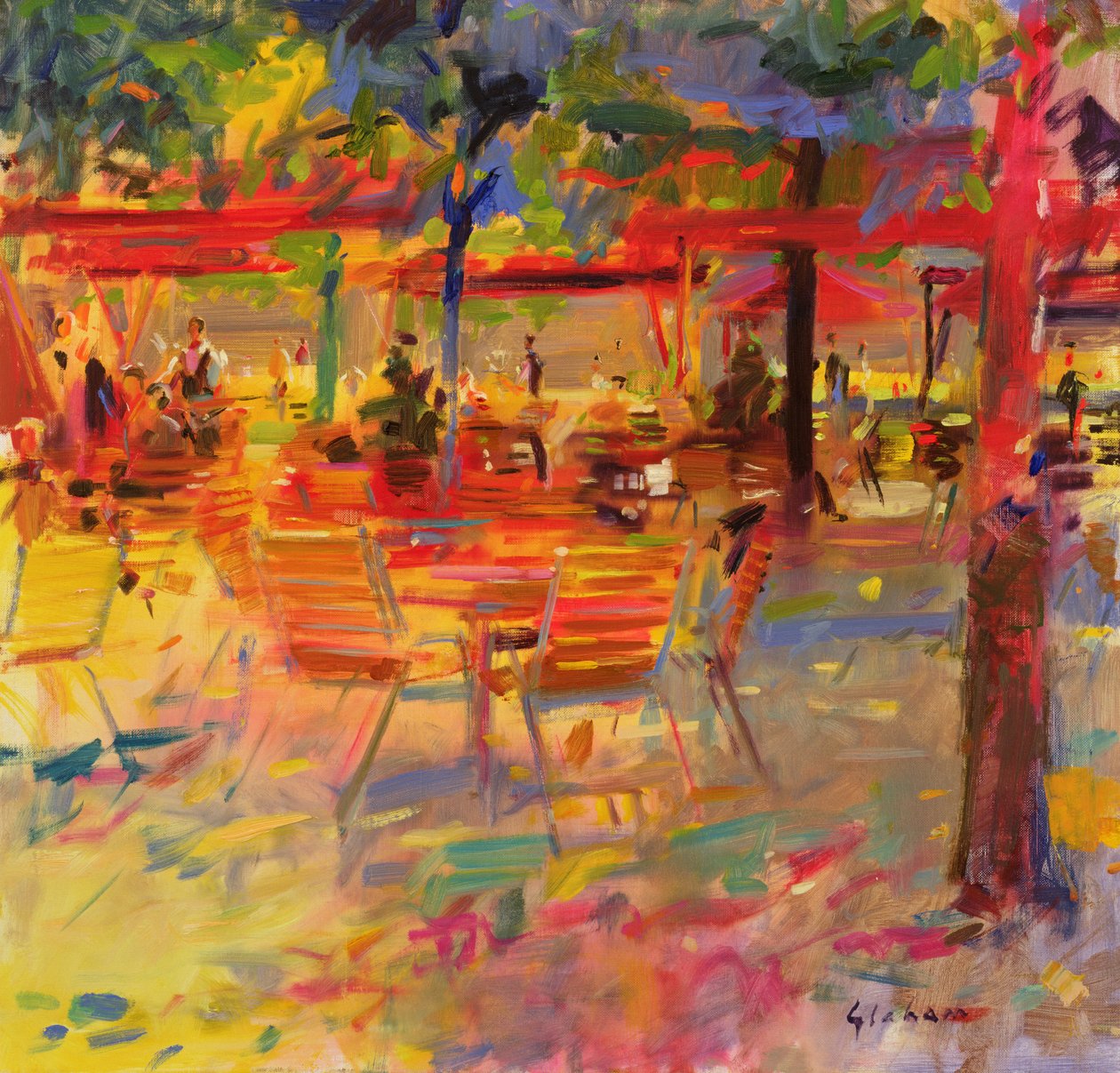 Almoço no terraço de Peter Graham (Contemporary)