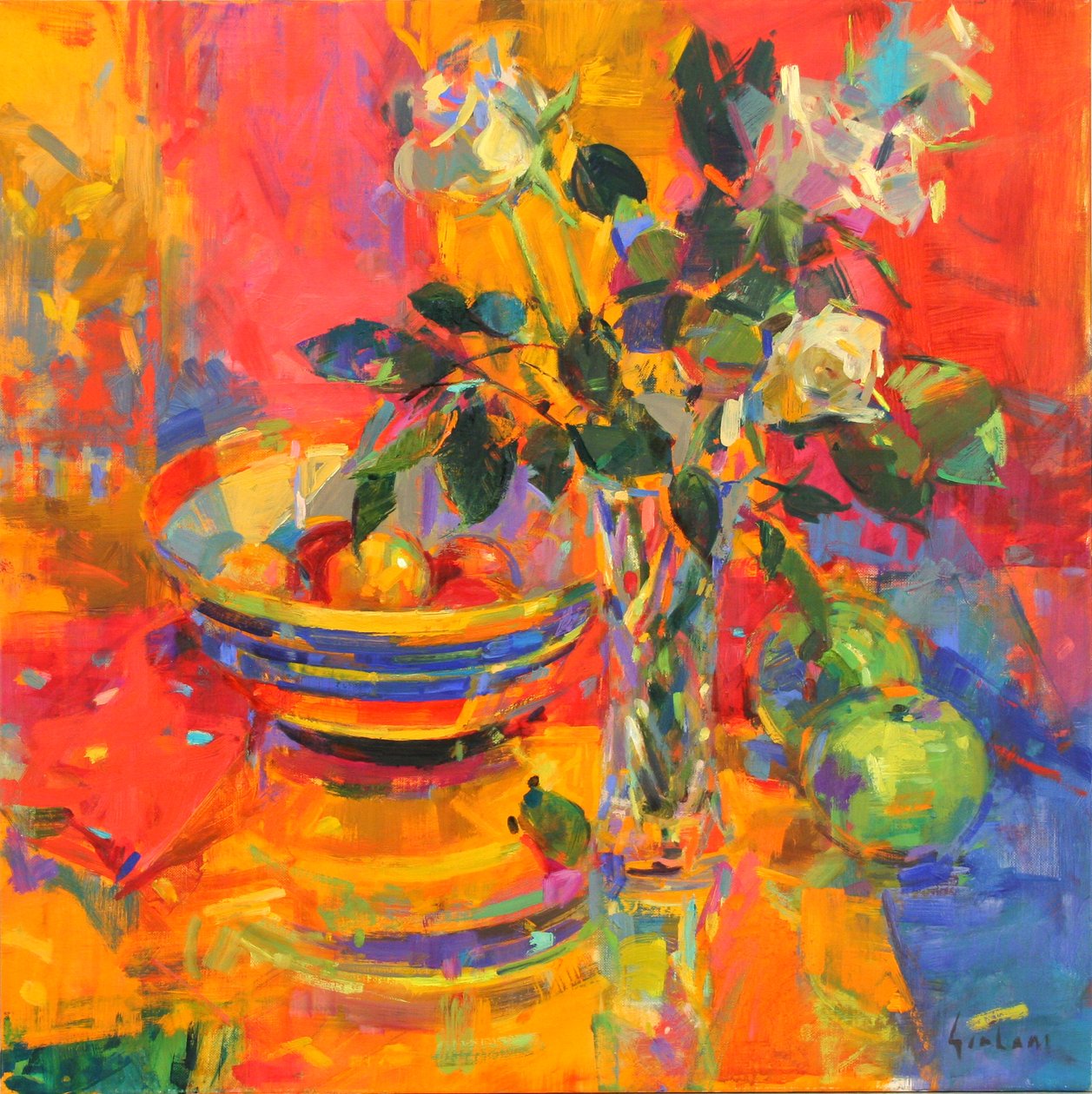 Natureza Morta com Clarice Cliff Bowl de Peter Graham (Contemporary)