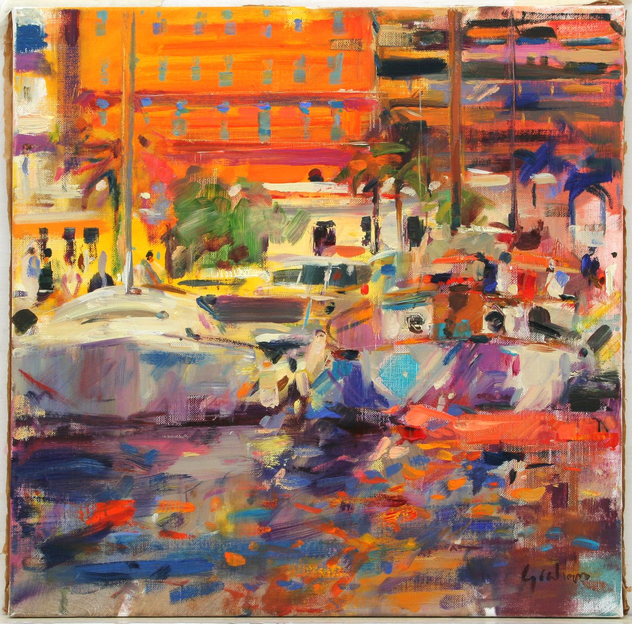 Riviera em Menton de Peter Graham (Contemporary)