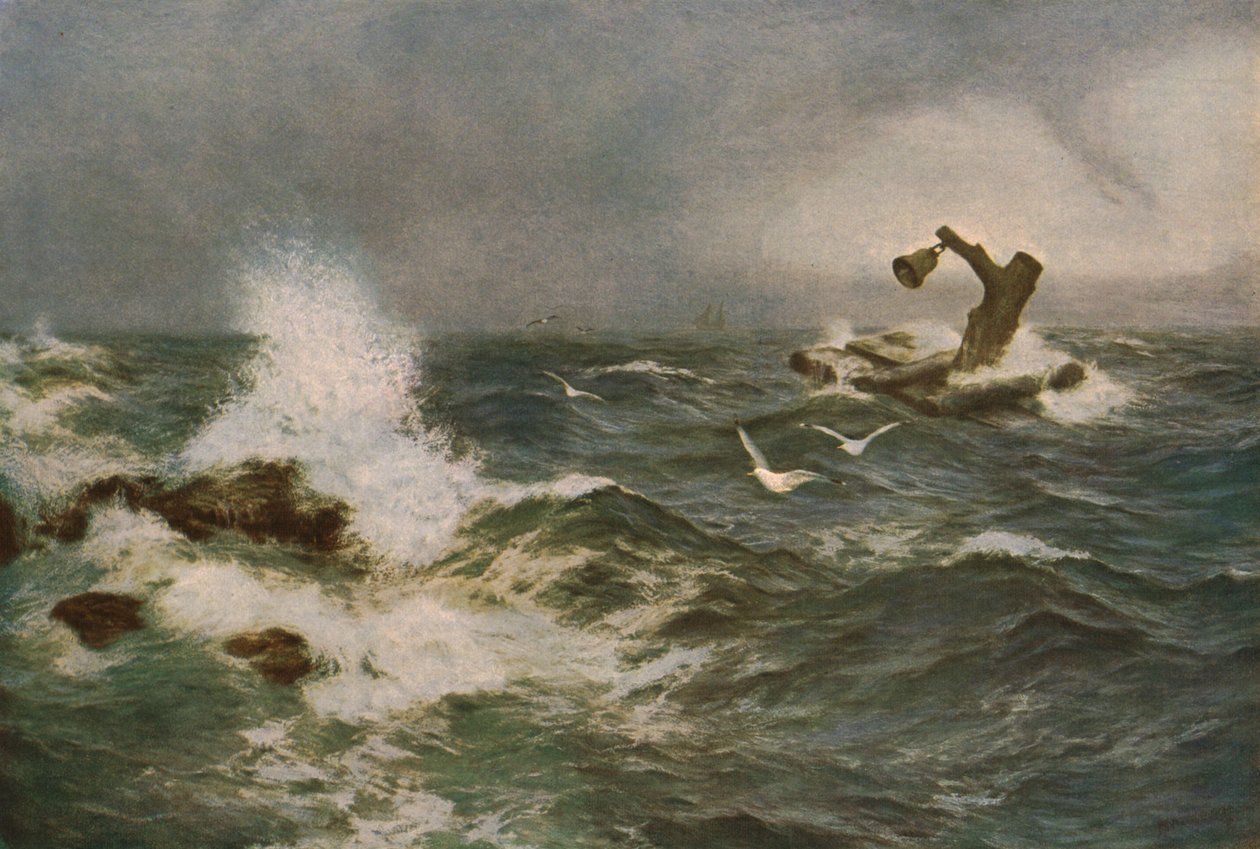The Inchcape Rock, 1908, c1930. de Peter Graham