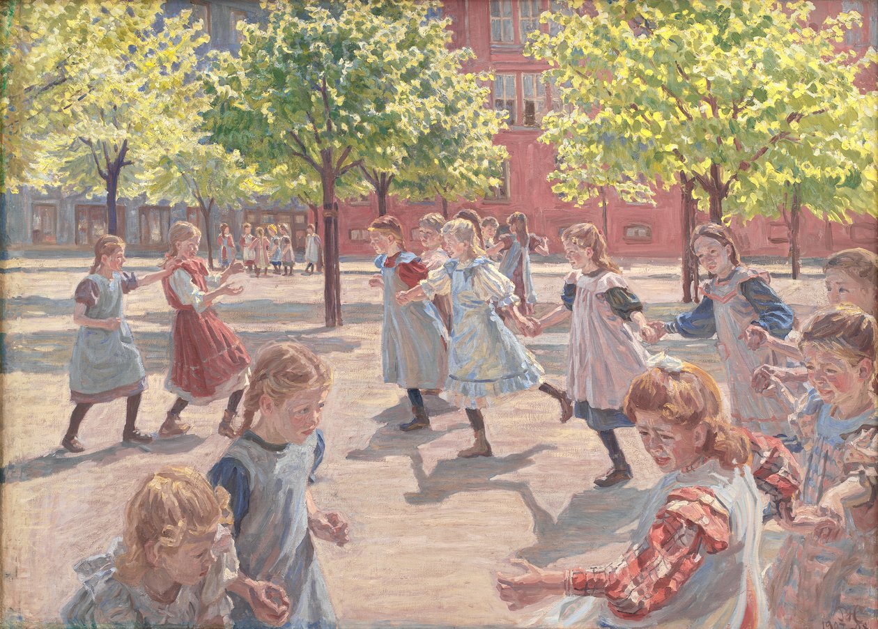Brincando de Crianças, Praça Enghave de Peter Hansen