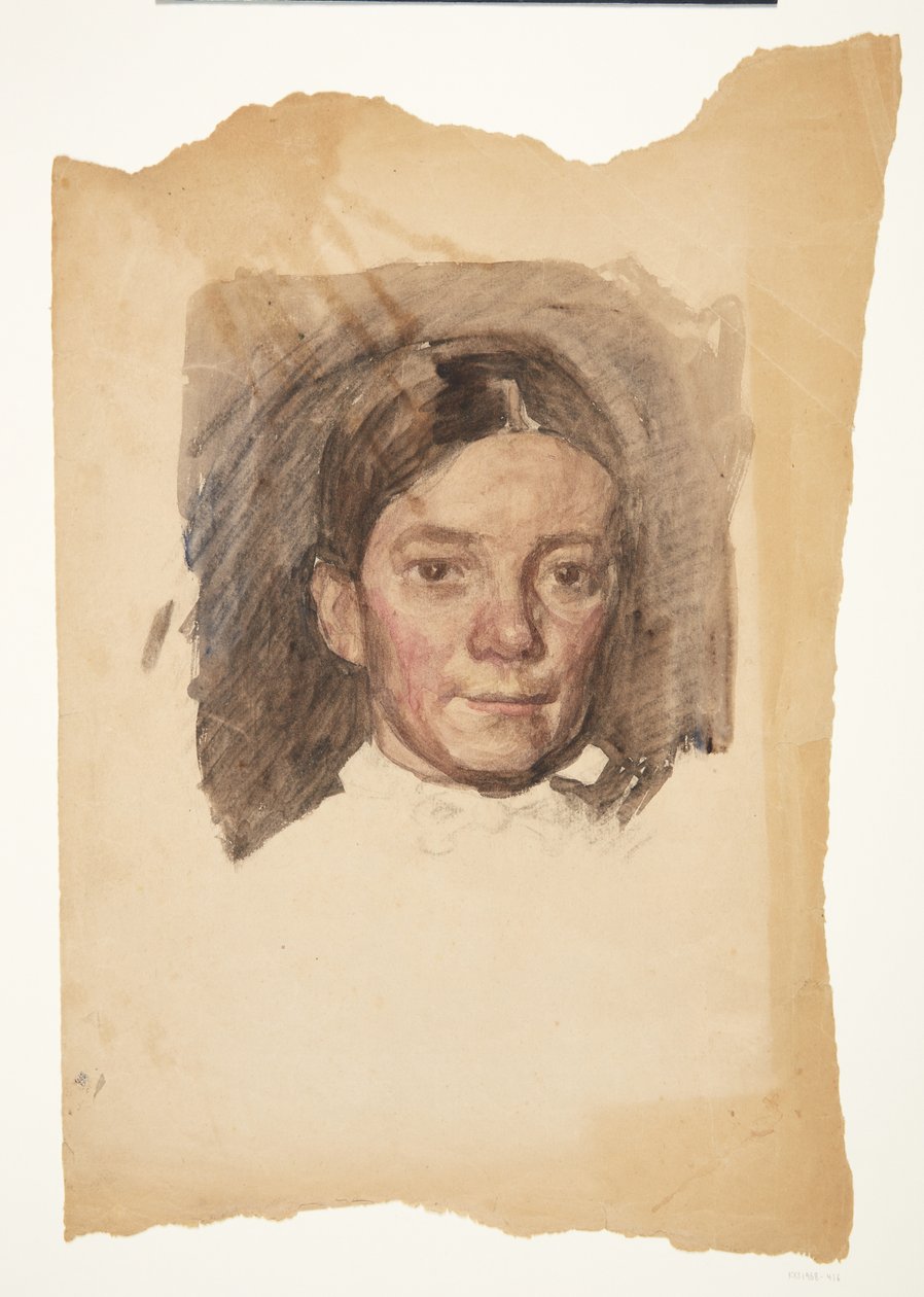 Retrato da esposa do artista Elise de Peter Hansen