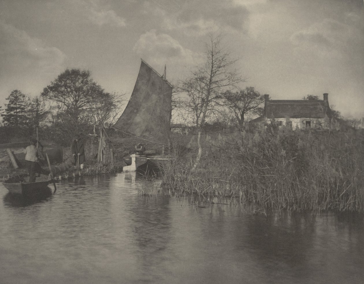 Uma casa de campo de Broadman, 1886 (foto) de Peter Henry Emerson