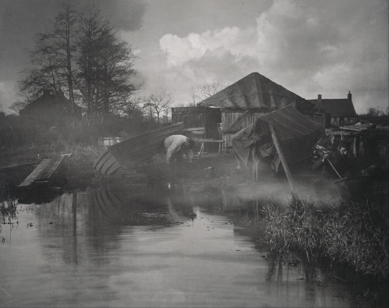 Um estaleiro em Norfolk de Peter Henry Emerson
