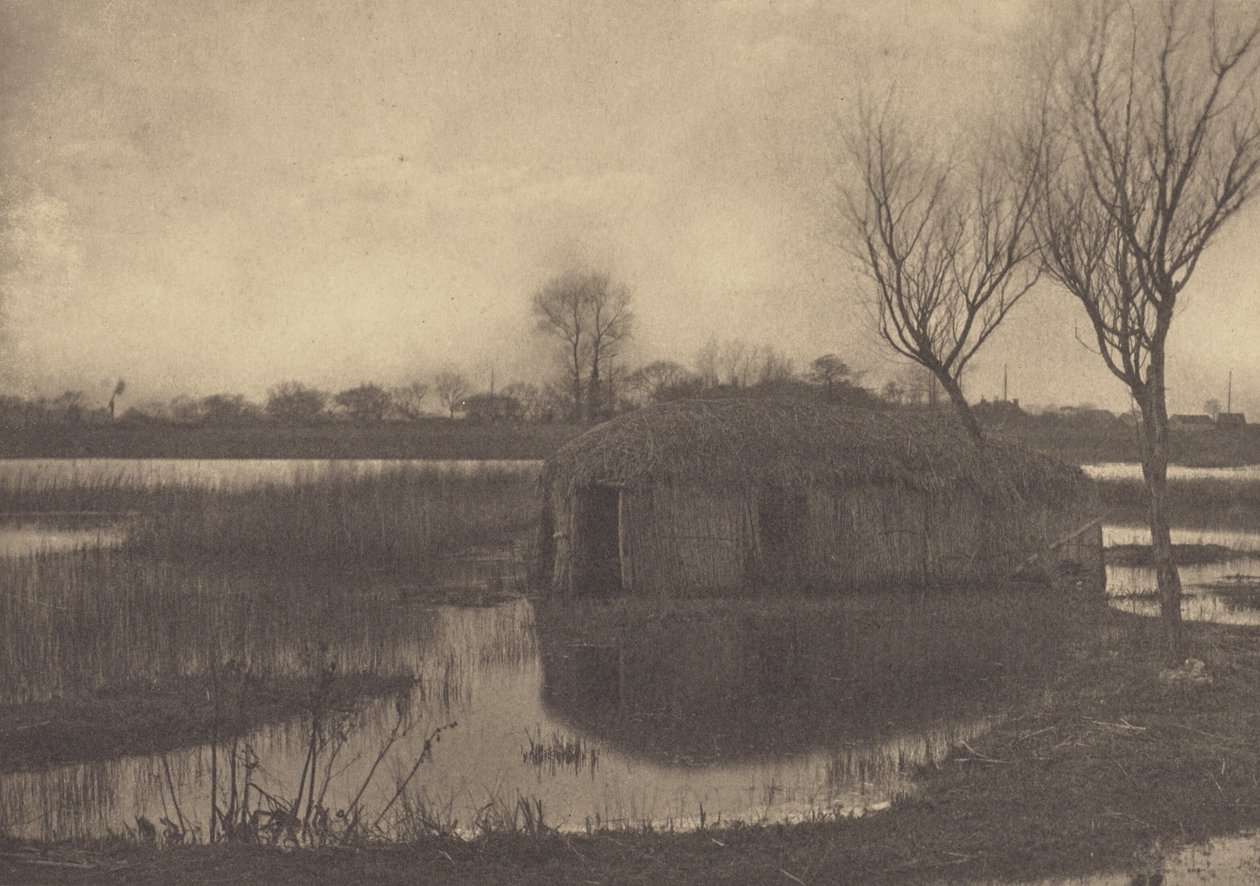 Uma casa de barcos de junco de Peter Henry Emerson