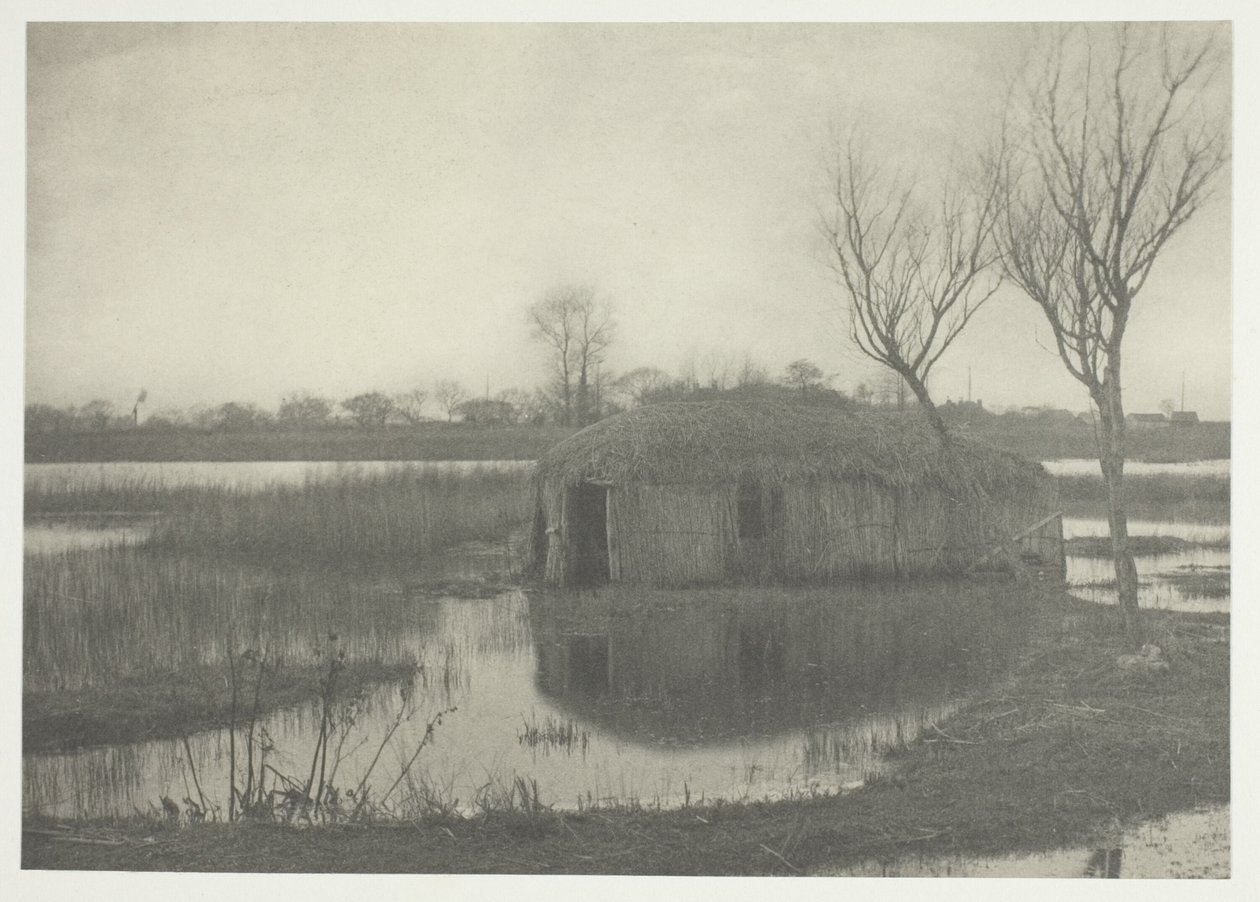Uma casa de barcos de junco de Peter Henry Emerson