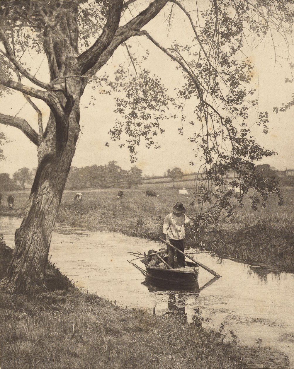 Uma vala em Suffolk de Peter Henry Emerson