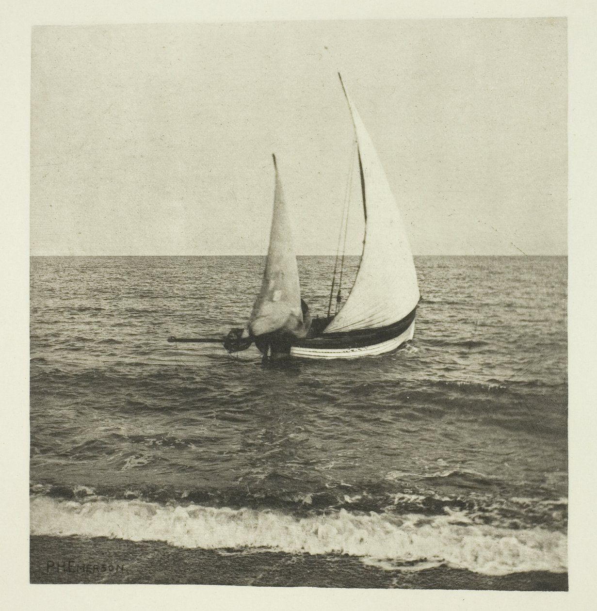 Um camarão Suffolk "desaparecendo" de Peter Henry Emerson