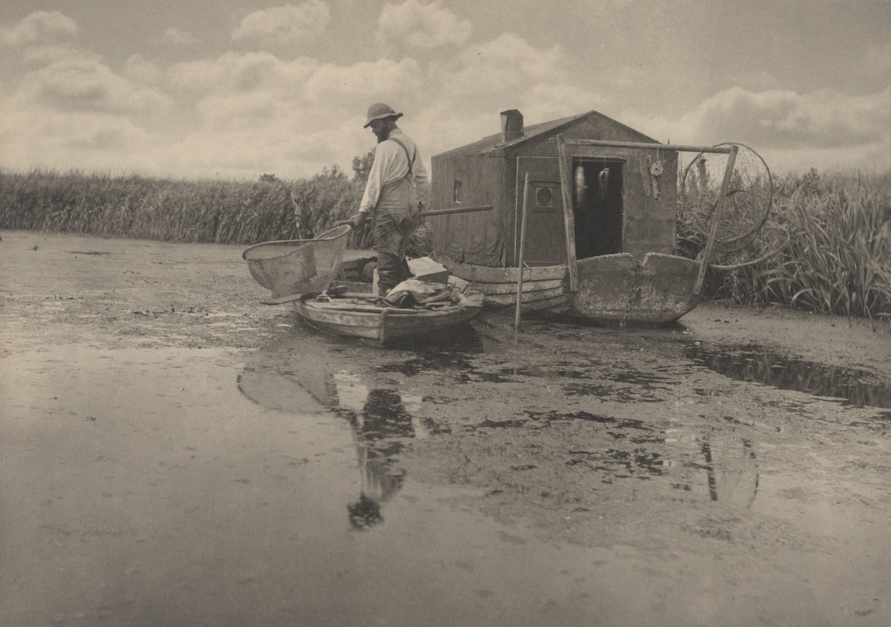 A casa de um caçador de enguias de Peter Henry Emerson