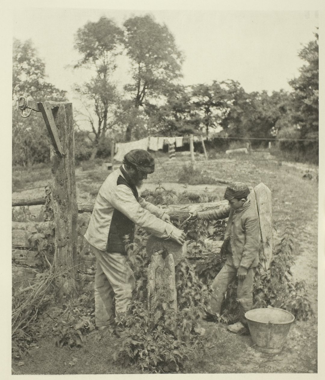 No Grindstone-A Suffolk Farmyard de Peter Henry Emerson