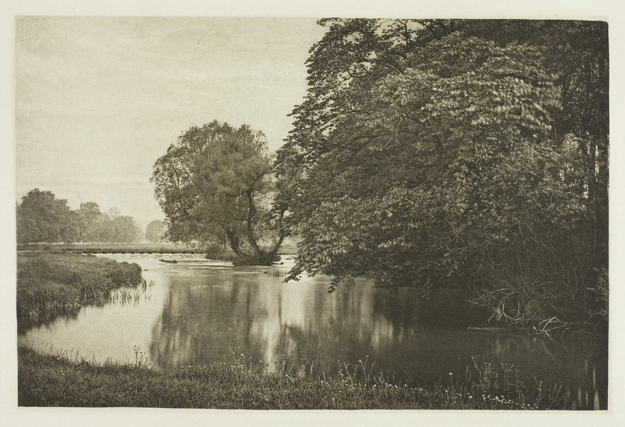 Ribeira de Crow-Island, rio Wye de Peter Henry Emerson