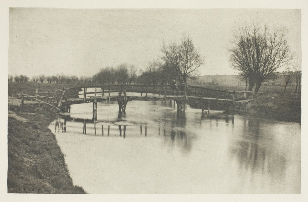 Passarela perto de Chestnut de Peter Henry Emerson