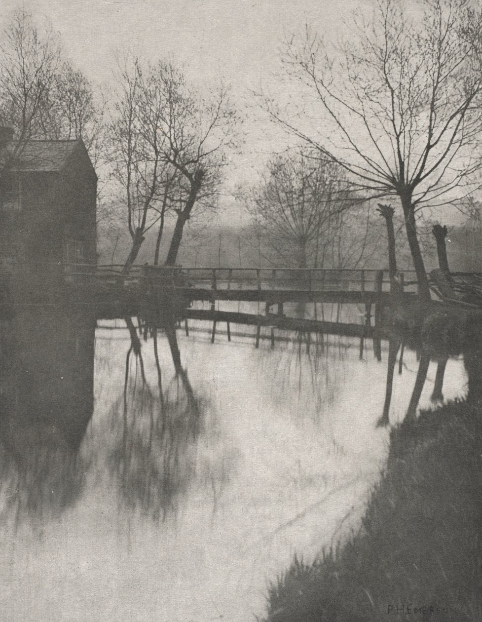 Passarela perto de Chingford de Peter Henry Emerson