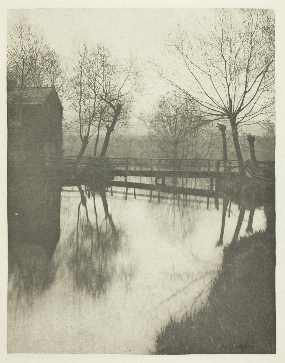 Passarela perto de Chingford de Peter Henry Emerson