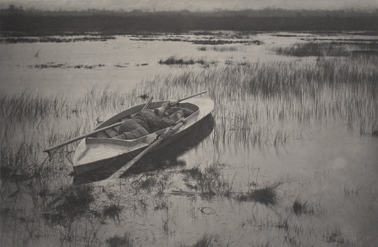 Artilheiro trabalhando até a galinha de Peter Henry Emerson
