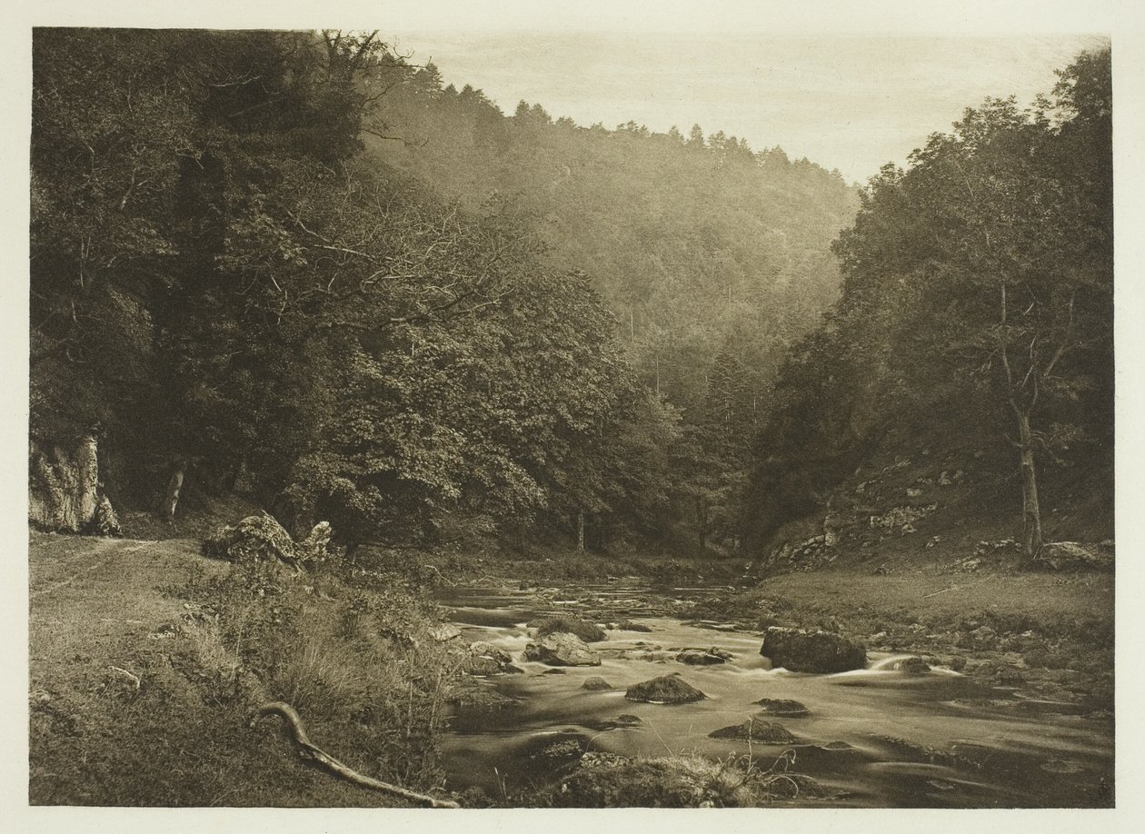 Em Dove Dale (lado de Staffordshire) de Peter Henry Emerson