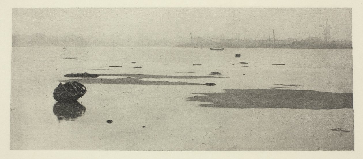 Água baixa em Breydon de Peter Henry Emerson