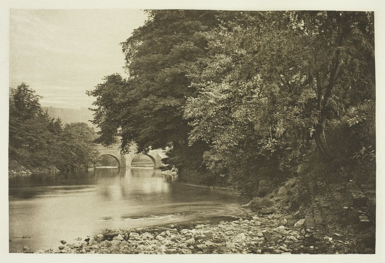 Ponte de Rowsley, no rio Derwent de Peter Henry Emerson