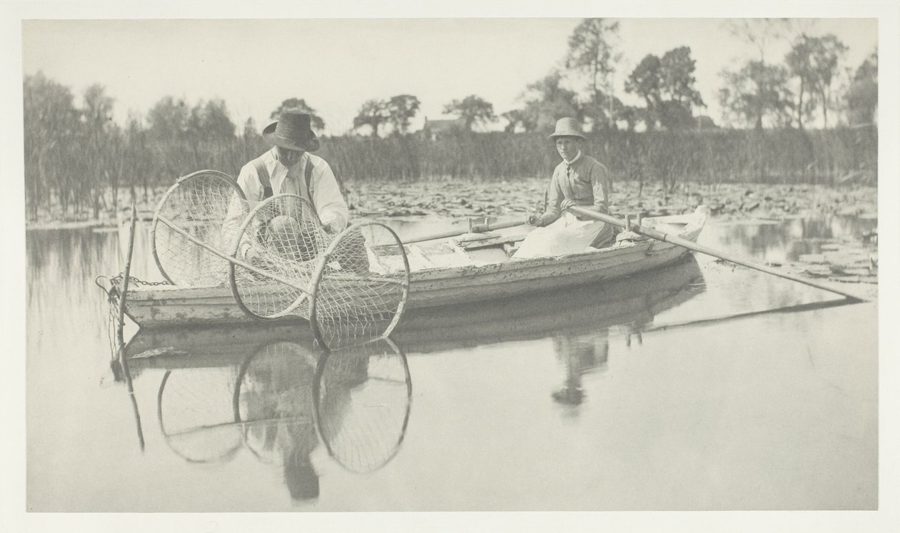 Colocação da rede de laço de Peter Henry Emerson