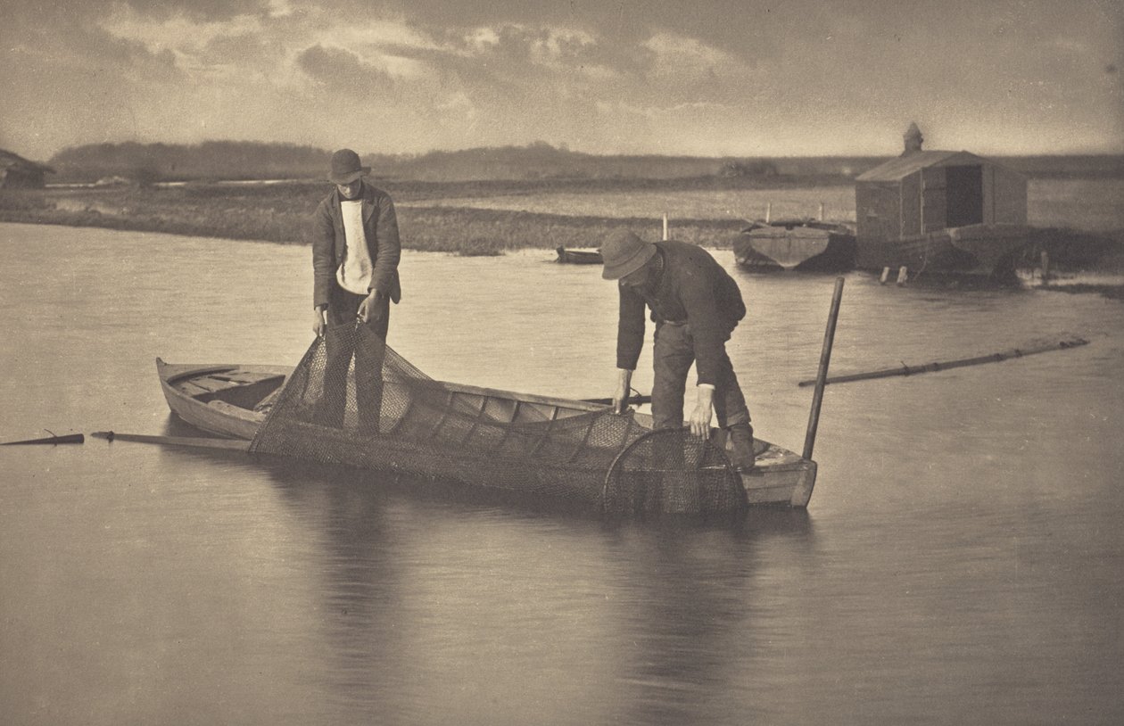 Recolha da rede de enguias de Peter Henry Emerson