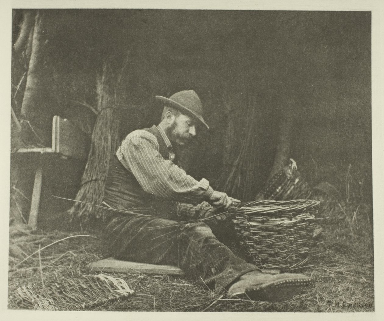 O Fabricante de Cestas (Norfolk) de Peter Henry Emerson