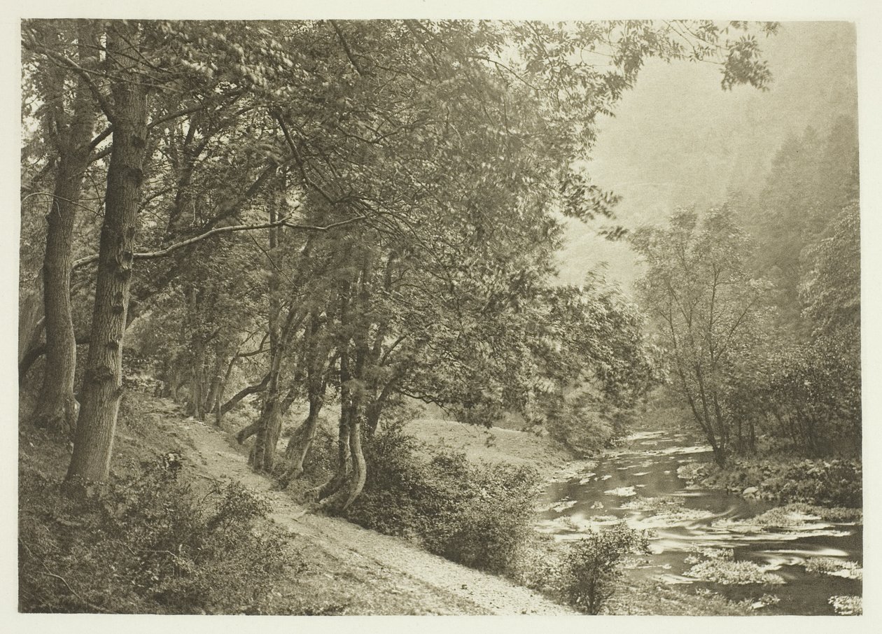 O caminho sobre o primeiro Brae, Dove Dale de Peter Henry Emerson