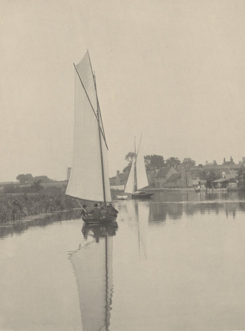 A aldeia de Horning, 1886 (foto) de Peter Henry Emerson