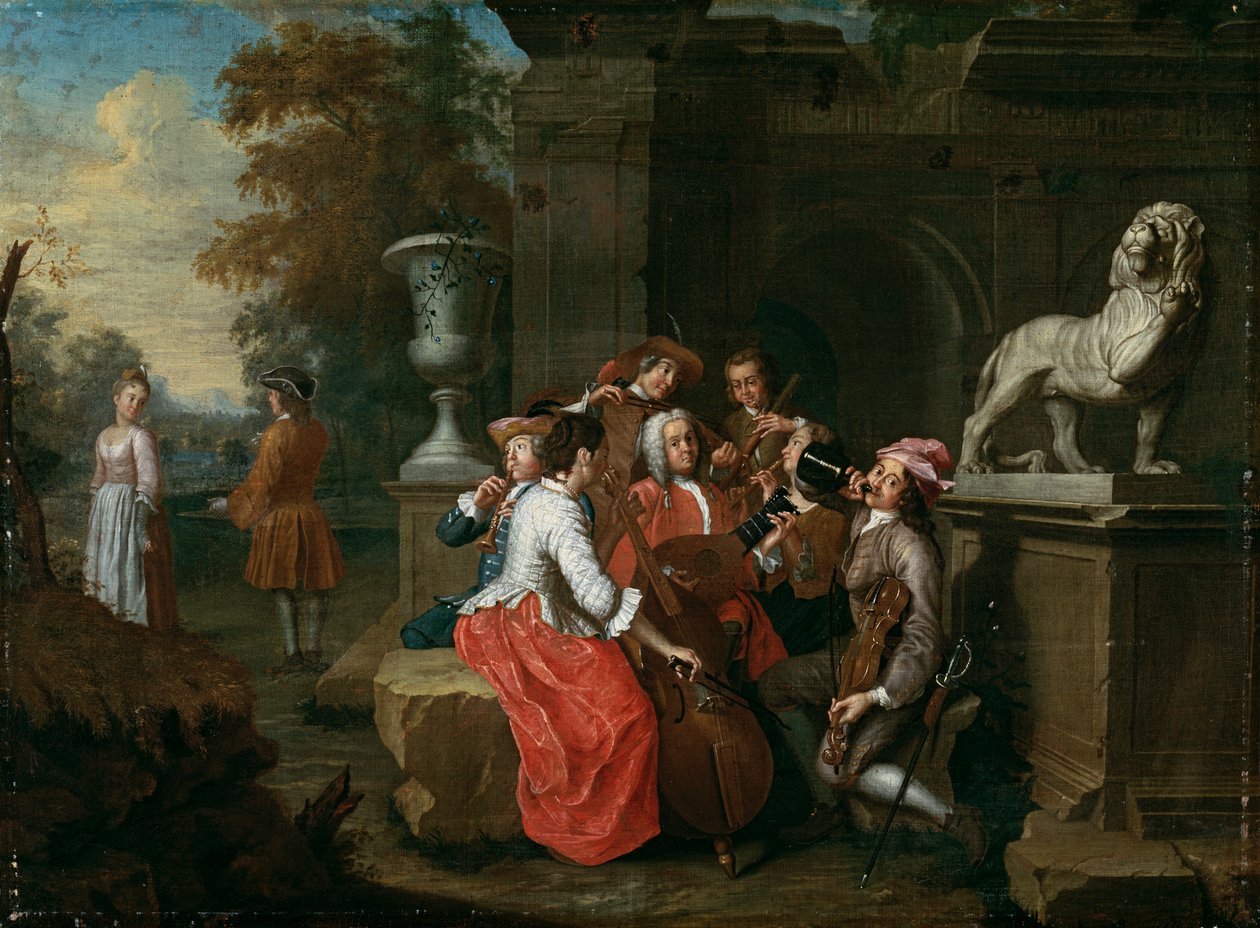 Concerto no jardim de Peter Jacob Horemans