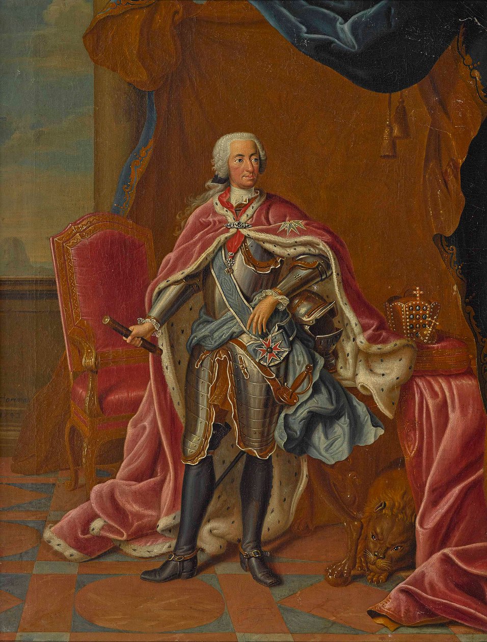 Retrato de Carlos VII, Santo Imperador Romano 1697-1745, 1743. de Peter Jacob Horemans